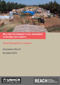 Multi Sector Community-Level Assessment of Informal Settlements – Lebanon – November[removed]MULTI SECTOR COMMUNITY LEVEL ASSESSMENT OF INFORMAL SETTLEMENTS AKKAR GOVERNORATE - LEBANON ASSESSMENT REPORT