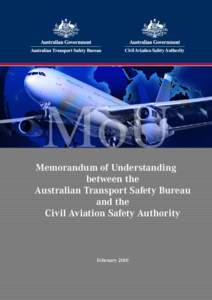 Civil Aviation Safety Authority  MoU Memorandum of Understanding between the