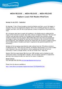 Wind farm / Waubra Wind Farm / Waubra /  Victoria / Hepburn Wind Project
