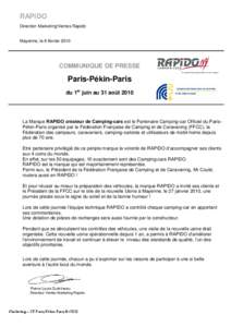 Rapido -CP PPP- 27 JANV2010 Mayenne