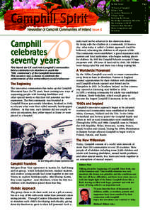 70  Camphill celebrates seventy years