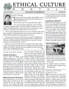 VOLUME 25 NUMBER 3  NOVEMBER, 2005 Leader’s Message