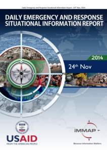 Daily Emergency and Response Situational Information Report –24th Nov, 2014  24th Nov i