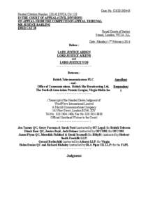 Court of Appeal Judgment Template