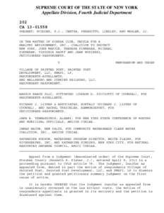 SUPREME COURT OF THE STATE OF NEW YORK  Appellate Division, Fourth Judicial Department 202 CA[removed]PRESENT: SCUDDER, P.J., CENTRA, PERADOTTO, LINDLEY, AND WHALEN, JJ.