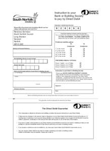 Direct Debit form for Business Rate payments[removed]PDF]
