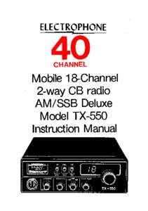 ELECTROPHONE  ‘4.0 CHANNEL  Mobile 18-Channel