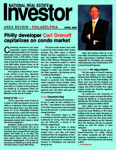 Investor NATIONAL REAL ESTATE AREA REVIEW - PHILADELPHIA  APRIL 2005