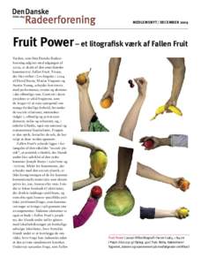 StiftetMEDLEMSNYT / december 2009 Fruit Power – et litografisk værk af Fallen Fruit Værket, som Den Danske Radeerforening udgiver med udgangen af