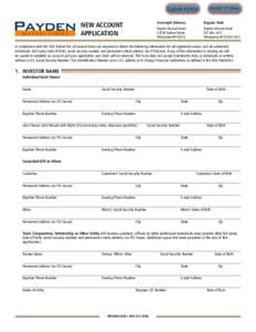 PRINT FORM  CLEAR FORM NEW ACCOUNT APPLICATION