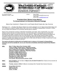 United States / Don Plusquellic / Manny Diaz / David Cicilline / Mayor / Barack Obama / Jerry Abramson / Government / United States Conference of Mayors / Politics
