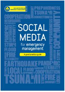 e  Social Media for Emergency Management Social Media for Emergency Management A good practice guide