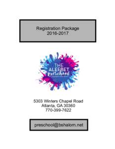 Registration PackageWinters Chapel Road Atlanta, GA7622