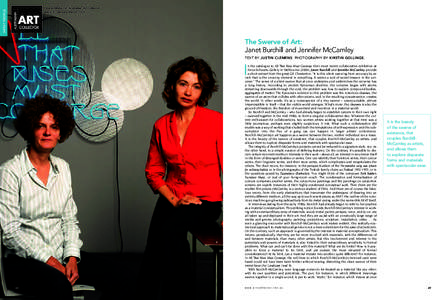 ARTIST PROFILE  First published in Australian Art Collector, Issue 31 January-March[removed]The Swerve of Art: