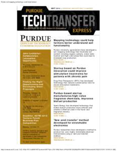 Purdue soil mapping technology could help farmers