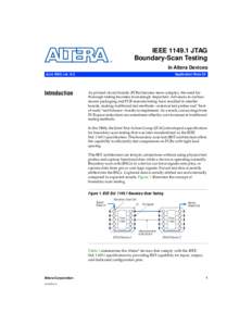 AN 39: IEEE[removed]JTAG Boundary-Scan Testing in Altera Devices