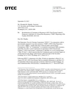 Microsoft Word - DTCC - SEC Cover Letter re ICE Rule 411 (Aug. 20) Filing.doc