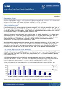 Iran A profile of Iran-born South Australians December[removed]Geography of Iran