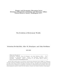 Investment / Financial services / Personal finance / Economic data / Survey of Consumer Finances / Retirement / Social Security / Individual retirement account / Defined benefit pension plan / Economics / Pension / Financial economics