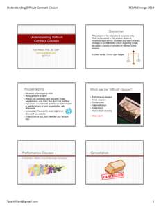 Microsoft PowerPoint - Understanding Difficult Contract Clauses