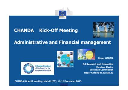 CHANDA  Kick-Off Meeting Administrative and Financial management