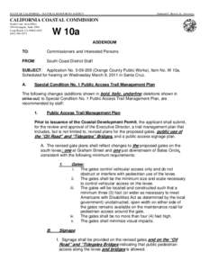 California Coastal Commission Staff Report and Recommendation Regarding Coastal Development Permit Application No[removed]Orange County Public Works, East Garden Grove Wintersburg Flood Control Channel, Orange County)