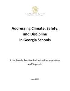 Organizational psychology / Personal development / Positive behavior support / Human development / Georgia Department of Education / Special education / Behavior / Brian McKevitt / Education / Behaviorism / Life coaching