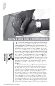 featured article Elderly & living alone in rural Mississippi  Associate Professor,