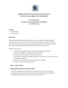 Microsoft Word - Report_Eighth Meeting of the United Nations Global Compact_FINAL