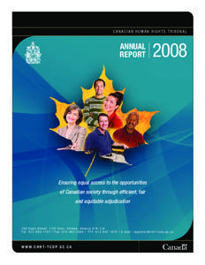 C a n a d i a n H u m a n R i g h t s Tr i b u n a l  Annual Report  2008