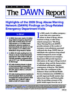 D rug A buse Warning N etwork  The DAWN Report December 28, 2010