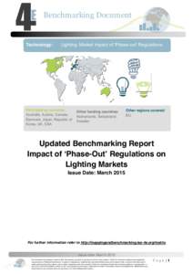 Benchmarking Document  Technology: Lighting:  Market  Impact  of  ‘Phase-out’  Regulations  