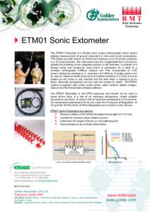 Golder / Sonic the Hedgehog / Games / Dimension / Technology / Golder Associates / Extensometer / Borehole