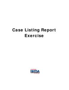 Microsoft Word - Case Listing Report Exercises 2010.doc