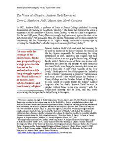Microsoft Word - Andrew Sledd--Journal of Southern Religion.doc