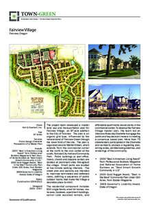 TOWN-GREEN Sustainable Urban Design • Climate Change Response Plans Fairview Village Fairview, Oregon