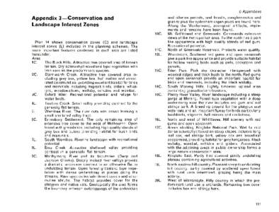 6 Appendices  Appendix 3—Conservation and Landscape Interest Zones IOC. Plan 14 shows conservation zones (C) and landscape