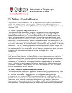 Microsoft Word - PhD Opportunities S Gruber Jun 2014.docx