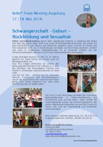 BeBo®-Team Meeting Augsburg[removed]Mai 2014: Christine Kaffer BeBo® Deutschland  Schwangerschaft - Geburt –