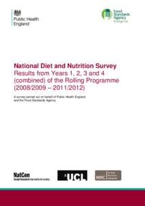 National Diet and Nutrition Survey Results from Years 1, 2, 3 and 4 (combined) of the Rolling Programme[removed] – [removed]A survey carried out on behalf of Public Health England and the Food Standards Agency