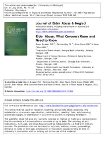 This article was downloaded by: [University of Michigan] On: 01 July 2013, At: 11:34 Publisher: Routledge Informa Ltd Registered in England and Wales Registered Number: [removed]Registered office: Mortimer House, 37-41 Mo