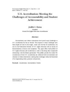 Accreditation / Evaluation methods / Council for Higher Education Accreditation / Higher education in the United States / Higher education accreditation / Educational accreditation / Middle States Association of Colleges and Schools / Council for Interior Design Accreditation / Accreditation mill / Evaluation / Quality assurance / Education