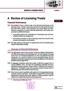 REVIEW OF LICENSING TRUSTS  B.29[03b] 4 Review of Licensing Trusts FOUR