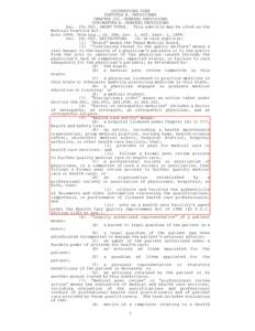 OCCUPATIONS CODE SUBTITLE B. PHYSICIANS CHAPTER 151. GENERAL PROVISIONS SUBCHAPTER A. GENERAL PROVISIONS Sec.A151.001. SHORT TITLE.AAThis subtitle may be cited as the Medical Practice Act.