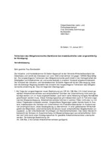 Eidgenössisches Justiz- und Polizeidepartement Frau Simonetta Sommaruga Bundesrätin 3003 Bern