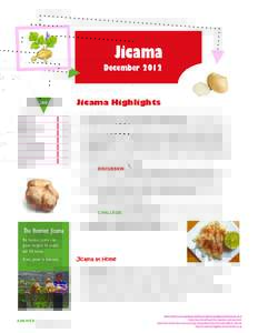 Jicama December 2012 Jicama Highlights  NUTRITION FACTS