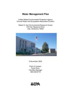 Water Management Plan, Ada, Oklahoma