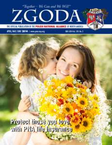 Woman and child holding bouquet of flowers