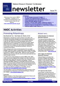 National National Museum Directors’ Conference newsletter  Issue 79