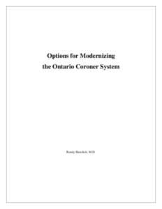 Microsoft Word - Options for Modernizing Ont Coroners System FNL Jan14.doc